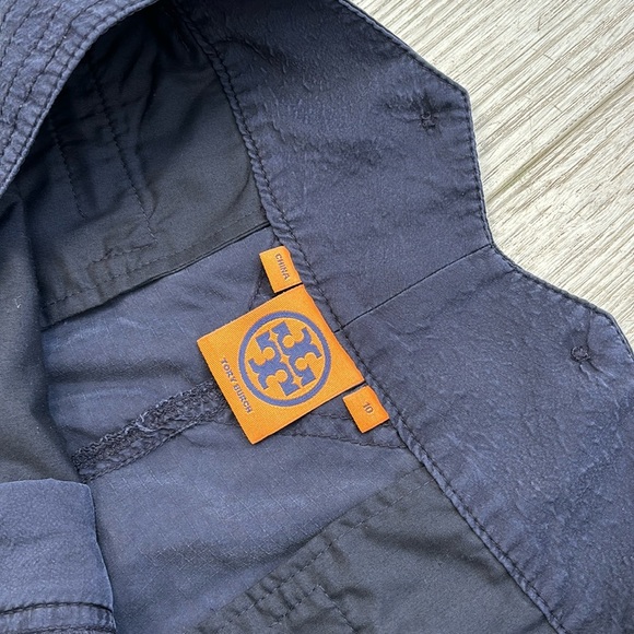 Tory Burch Cargo Pants Dark Navy Blue size 10 - Picture 3 of 10